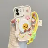 Funda de Teléfono Bordada de Hamburguesa de Dibujos Animados Personalizada Estilo Comida Divertida Cobertura Completa Anti-Caídas Funda Suave Protección Linda Peculiar para Teléfono