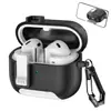 Funda Adecuada para Auriculares Bluetooth Samsung Galaxy Buds3/3Pro con Soporte de Bloqueo Carcasa de Goma Suave Anticaída Estilo Nuevo