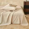 Sábana de algodón cepillado de color liso, grado A para maternidad e infantil, pieza individual, 100% algodón, engrosada para otoño e invierno, juego de tres piezas con funda de edredón y funda de almohada