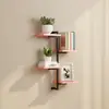 Estante de pared soporte para plantas moderno simple creativo decoración simple pared montado partición arte de hierro estantería multicapa perforadora