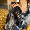 Pulsera Europea y Americana Hueca Asimétrica Doble Anillo Aleación Nicho Geométrico Simple Anillo Pulsera para Mujer Lujo Ligero Gama Alta Simple