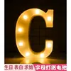 Luz LED de Feliz Aniversário, Número em Inglês Luz Colorida, Adereços Luminosos para Cena de Confissão Romântica, Luz de Letra Atacado