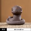 Adorno Año Zodiacal Serpiente Estilo Zen Cerámica Mascota de Té Adorno Adorno para Bandeja de Té Pequeña Mascota de Té Decoración para el Hogar Escultura