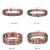 Pulsera magnética de cobre rojo antiguo con patrón de tortuga electrochapado de 3 filas, transfronteriza, para hombre, desmontable, no se decolora, accesorio versátil, venta al por mayor
