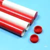 Bastão de Revezamento para Competição de Atletismo, Bastão de Revezamento Padrão de PVC 0m para Passagem do Bastão, Plástico Vermelho e Branco, Durável