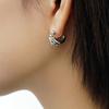 Pendientes de Aro para Mujer, Diseño Exquisito de Nicho, Pendientes Geométricos para el Trabajo, Accesorios de Línea de Moda Personalizados, Nuevo al por Mayor