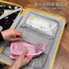 Bolsa de Maquillaje Portátil para Viaje, Portacepillos de Dientes Independiente, Bolsa de Almacenamiento de Gran Capacidad