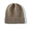 Modioso gorro de cachemira para mujer, suave y cálido, simple y elegante, nuevo moda otoño e invierno versátil gorro casual
