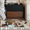 Mesita de noche moderna minimalista estilo italiano, nuevo modelo 2026, para uso doméstico, dormitorio, madera maciza, con un toque de lujo y una sensación de alta gama