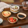 Plato para salsa, plato para condimentos, plato para salsa de soja, plato para snacks, plato de cerámica rústico retro, vajilla de estilo japonés de forma irregular, plato pequeño de cerámica para guarniciones