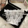 Ventas Directas de Fábrica Superventas Transfronterizo Puro Deseo Sexy Encaje Bragas para Mujer Entrepierna Malla Fina Chica Picante Tanga