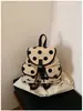 Bolso Tote de Moda Estilo Ballet para Mujer, Novedad Otoño 2025 Lindo Lunares Gran Capacidad Lona Hombro y Mochila