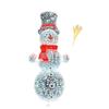 Luz LED de Navidad con Forma de Personaje Emisor de Luz Fabricante Lámpara Personalizada con Forma de Muñeco de Nieve con Bastón Cuadrado Lámpara Decorativa Cultural y Turística