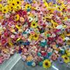 Cortina de Flores Suspensas Transfronteiriça para Tirar Fotos e Fazer Check-in, Cortina de Flores Simuladas, Chuva de Pétalas, Cachoeira, Arranjo e Decoração de Cena de Flores