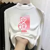 Ropa interior de doble cara de forro polar con cuello medio para niños, ropa interior térmica para niñas, top cepillado de manga larga para bebé para otoño e invierno, estilo moderno