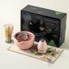 Cuenco de cerámica para matcha, juego de té matcha de estilo japonés, cepillo de bambú para matcha, accesorios para la ceremonia del té de la dinastía Song Baiben Li