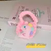 Nuevo Dinosaurio Colorido Lindo Dibujo Animado DIY Monedero Tejido a Mano Bolso de Mano Funda para Auriculares Bolsa Tejida a Mano
