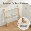 En stock de fábrica Gimnasio de madera para bebés Colgador para niños Estante de juegos Bebé recién nacido Gimnasio de fitness de madera maciza para bebés