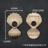 Botones decorativos para trajes de baño europeos y americanos, accesorios de ropa de aleación de zinc con formas especiales, botones para esquinas de bolsos y zapatos, botones con textura de onda