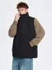 Chaleco de Algodón con Cuello Alto en Capas Chaqueta de Otoño e Invierno para Hombre 2025 Nueva Ropa Exterior Chaleco Espesado para Niño