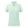Nueva Camisa Polo con Cremallera, Protección Solar de Verano, Sensación Fresca, Antibacteriana, Alta Elasticidad, Anti-Arrugas, Top Ligero para Hombres y Mujeres, Manga Corta