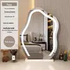 Espelho de Maquiagem Nuvem com Luz Espelho de Bancada Estilo Ins Espelho de Penteadeira Espelho Inteligente para Casa Luz LED Novo