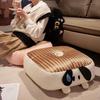 Cojín de Asiento Tatami, Cojín de Piso Lindo de Dibujos Animados, Antideslizante, Adecuado para Estar Sentado Mucho Tiempo, Esterilla de Ratán de Verano, Cojín para Uso en Oficina y Hogar