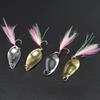 Señuelo de lentejuelas con boca de caballo de un solo anzuelo Wang 2,5/3,5/5G con forma de cuchara clásica
