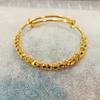 Pulseira coragem com contas douradas cor de areia Moda Versão vermelha da rede pulseira coragem com contas douradas pulseira coragem fornecimento atacado mulheres