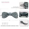 Amazon Nuevo Lazo Completo Diamante Clip Rana Clip Lateral Estilo Frío Temperamento Joker Pasador Accesorios para el Cabello Venta al por Mayor