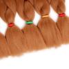 Trenza de color sólido Europa y América África trenza jumbo cabello monocolor trenza de fibra química alta temperatura Trenza de seda 100g