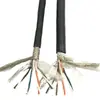 200 C Caucho de Silicona Suave Teflón Resistente a Altas Temperaturas Cable de Red Ygzfp-Cat5E/6A Ignífugo Fábrica de Vidrio Acero