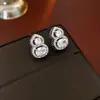 Pendientes de Calabaza con Circonita y Aguja de Plata Electrochapada en Oro Real Nuevo Estilo Chino Tendencia Nacional Pendientes Personalizados Lujo Accesible Pendientes de Moda de Gama Alta