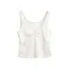 25270- Camiseta sin mangas sexy estilo europeo para adelgazar para mujer, nuevos lanzamientos Primavera/Verano 2026, Top de moda 'Hot Girl' sin hombros