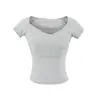 Camiseta de Manga Corta Fruncida Ajustada Estilo Puro Deseo Chica Picante, Nueva Camiseta Básica de Color Sólido Estilo Americano Chica Picante de Verano, Top Corto