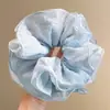 Diadema de burbujas de gasa plisada súper de hadas para el cabello para mujer, flor de malla atmosférica para moño, directo del fabricante