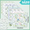Bestseller transfronteiriço: 13 folhas de papel de fundo para álbum de fotos de scrapbook floral, papel material para fazer diário, novo produto 2026