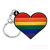 Llavero Colgante de Goma Suave de PVC de Dibujos Animados Arcoíris de Venta Caliente Transfronteriza en Stock, Llavero Pequeño de Accesorio de Celebridad Lindo