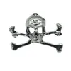 Acessórios Engraçados de Halloween Broche de Tinta de Cabeça de Fantasma Fashionável Novo Broche de Caveira Preta de Pistola Pinos Personalizados