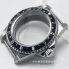 Caja de reloj vintage de cristal de zafiro plano de 39.5 MM, impermeable, compatible con: NH35 NH36 NH34