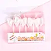 Vela de Aniversário com Laço Decoração de Bolo Plug-In 520 Dia dos Namorados Festa de Fadas Arranjo de Mesa de Sobremesa Velas