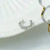 Brinco de Clipe Avançado para Mulheres Estilo Frio Clipe de Osso da Orelha Sem Furos na Orelha Brincos Mori Super Fada Design de Nicho Estrelas