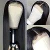 Amazon Moda Europeia e Americana de Fronteira Peruca com Renda Frontal Peruca de Renda Frontal Média Reta Headgear