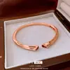 Nuevo Estilo Chino Gota de Aceite Calabaza Doble Pulsera Abierta Pulsera de Diseño Retro Francés Lujo Ligero Nicho Exquisita Joyería de Mano Al por Mayor