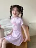 Traje de baño de dibujos animados para niñas Verano 2026 Nuevo traje de baño de dos piezas para niños mayores Moderno Lindo Traje de baño estampado