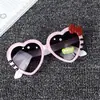 Óculos de Sol Infantis com Laço, Óculos de Sol com Proteção Solar em Formato de Gato, Óculos de Bebê, Desenho Animado Moderno Fofo Novo Estilo Coração