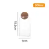 Frasco de Almacenamiento con Tapa Esférica Frasco para Almacenar Granos de Café Frasco de Cocina para Frutas Secas y Granos Frasco para Té Frasco de Vidrio Creativo Venta al por Mayor