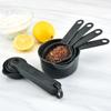 Juego de cucharas medidoras de plástico cuchara medidora de condimentos de cocina juego de cinco piezas combinación cuchara medidora cuchara medidora juego de cinco piezas herramientas para hornear