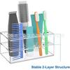 Soporte de Almacenamiento para Artículos de Tocador de Baño de Acrílico para Encimera, Cepillo de Dientes, Peine y Otros Estantes de Almacenamiento
