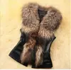 Aliexpress Coleira de Pelo Falso de Guaxinim Colete de Pelo para Mulheres, Estilo Curto, Outono e Inverno, Acolchoado, Corte Justo, Colete de Pelo Falso